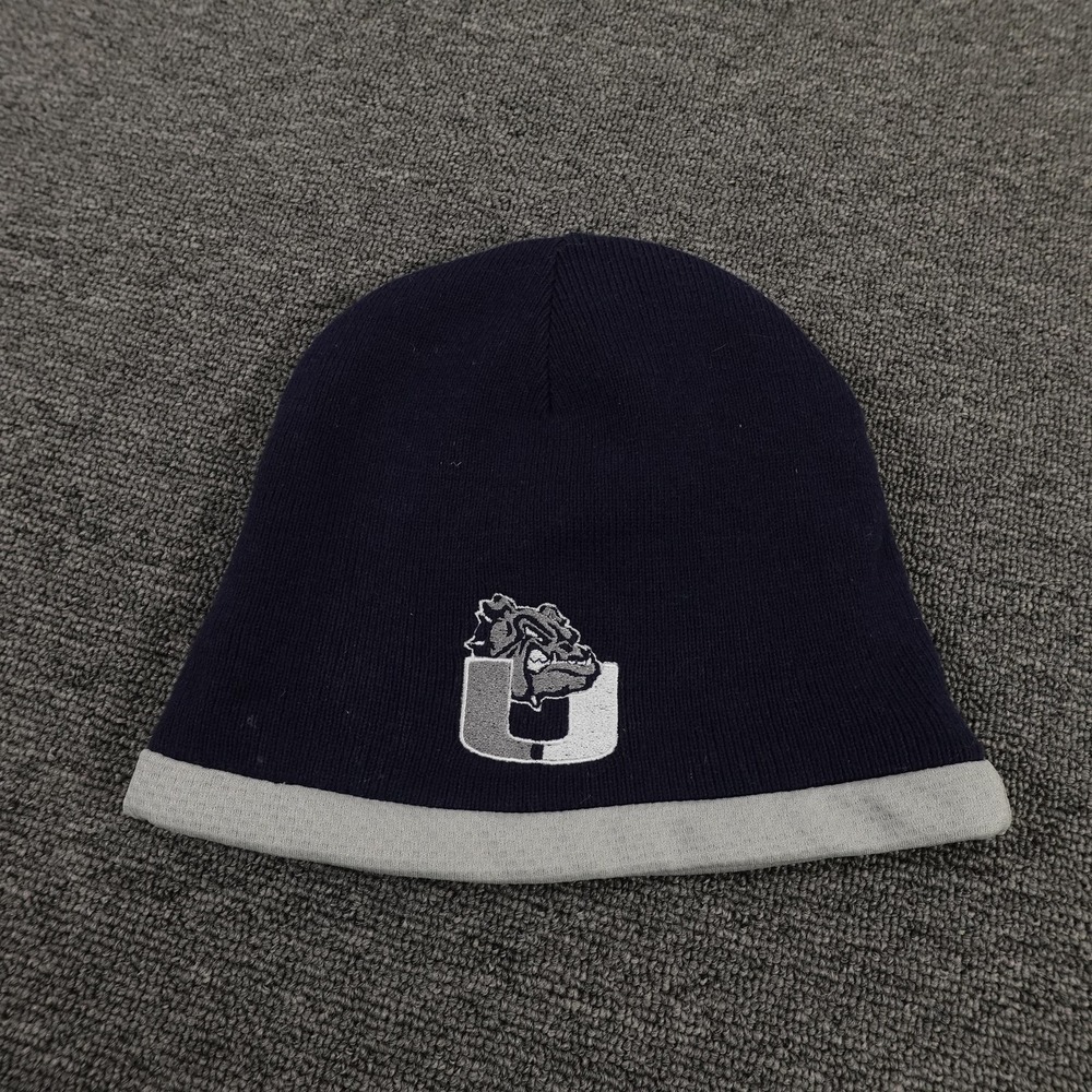 Bulldogs Hat Beanie Mens One Size Blue Gray‎ Sport-Tek Knit Winter Warm